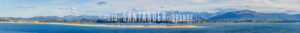 Foto panorámica desde Santander de El Puntal, Pedreña, Somo y Peñacabarga